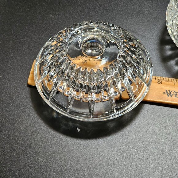 2 Princess House 3 in1 Candle Holders 2" taper dinner candle pillar votive holde - Picture 9 of 11